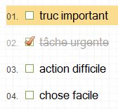 les 4 critères des to-do listes
